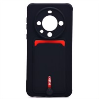 Чехол-накладка для Huawei Mate 60 Pro (черный) - SC304 с картхолдером Чехол-накладка для Huawei Mate 60 Pro (черный) - SC304 с картхолдером