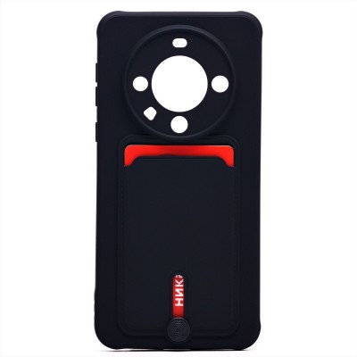 Чехол-накладка для Huawei Mate 60 Pro (черный) - SC304 с картхолдером