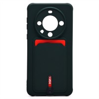 Чехол-накладка для Huawei Mate 60 Pro (темно-зеленый) - SC304 с картхолдером Чехол-накладка для Huawei Mate 60 Pro (темно-зеленый) - SC304 с картхолдером