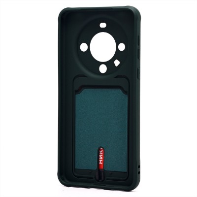 Чехол-накладка для Huawei Mate 60 Pro+ (темно-зеленый) - SC304 с картхолдером Чехол-накладка для Huawei Mate 60 Pro+ (темно-зеленый) - SC304 с картхолдером