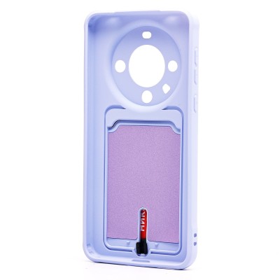 Чехол-накладка для Huawei Mate 60 Pro+ (светло-фиолетовый) - SC304 с картхолдером Чехол-накладка для Huawei Mate 60 Pro+ (светло-фиолетовый) - SC304 с картхолдером