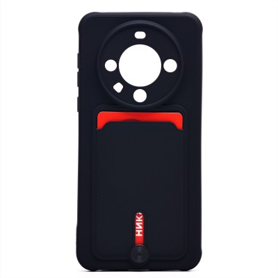 Чехол-накладка для Huawei Mate 60 (черный) - SC304 с картхолдером