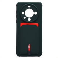 Чехол-накладка для Huawei Mate 60 (темно-зеленый) - SC304 с картхолдером Чехол-накладка для Huawei Mate 60 (темно-зеленый) - SC304 с картхолдером