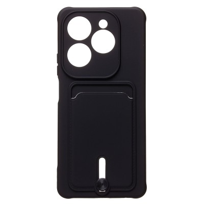 Чехол-накладка для Infinix Hot 40 Pro (черный) - SC304 с картхолдером Чехол-накладка для Infinix Hot 40 Pro (черный) - SC304 с картхолдером