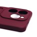 Чехол-накладка для Infinix Hot 40 Pro (бордовый) - SC304 с картхолдером