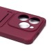 Чехол-накладка для Infinix Hot 40 (бордовый) - SC304 с картхолдером