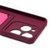Чехол-накладка для Infinix Hot 40 (бордовый) - SC304 с картхолдером