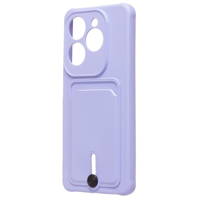 Чехол-накладка для Infinix Hot 40 (светло-фиолетовый) - SC304 с картхолдером