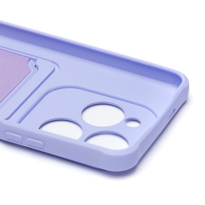 Чехол-накладка для Infinix Hot 40 (светло-фиолетовый) - SC304 с картхолдером