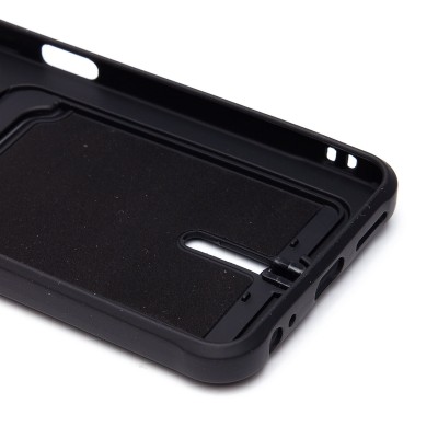 Чехол-накладка для Infinix Hot 40i (черный) - SC304 с картхолдером