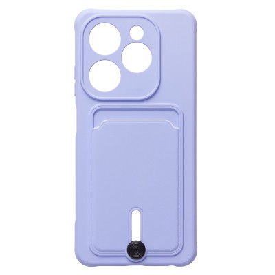 Чехол-накладка для Infinix Hot 40i (светло-фиолетовый) - SC304 с картхолдером