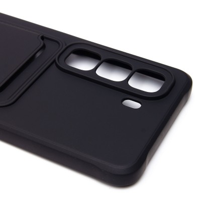 Чехол-накладка для Infinix Hot 50 4G (черный) - SC304 с картхолдером Чехол-накладка для Infinix Hot 50 4G (черный) - SC304 с картхолдером