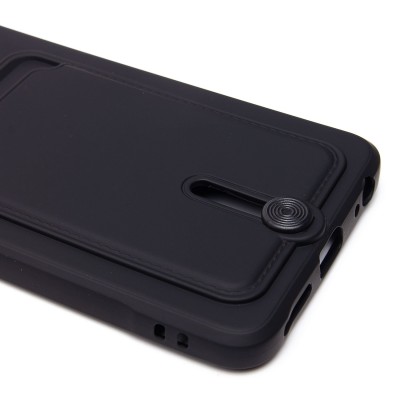 Чехол-накладка для Infinix Hot 50 4G (черный) - SC304 с картхолдером Чехол-накладка для Infinix Hot 50 4G (черный) - SC304 с картхолдером