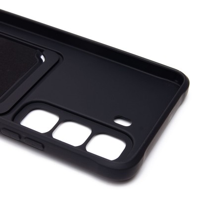 Чехол-накладка для Infinix Hot 50 4G (черный) - SC304 с картхолдером Чехол-накладка для Infinix Hot 50 4G (черный) - SC304 с картхолдером