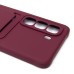 Чехол-накладка для Infinix Hot 50 4G (бордовый) - SC304 с картхолдером Чехол-накладка для Infinix Hot 50 4G (бордовый) - SC304 с картхолдером