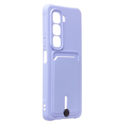 Чехол-накладка для Infinix Hot 50 4G (светло-фиолетовый) - SC304 с картхолдером Чехол-накладка для Infinix Hot 50 4G (светло-фиолетовый) - SC304 с картхолдером