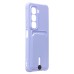Чехол-накладка для Infinix Hot 50 4G (светло-фиолетовый) - SC304 с картхолдером Чехол-накладка для Infinix Hot 50 4G (светло-фиолетовый) - SC304 с картхолдером