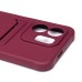 Чехол-накладка для Infinix Hot 50i (бордовый) - SC304 с картхолдером
