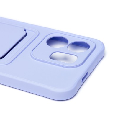 Чехол-накладка для Infinix Hot 50i (светло-фиолетовый) - SC304 с картхолдером