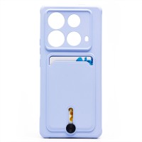 Чехол-накладка для Infinix Note 40 5G (светло-фиолетовый) - SC304 с картхолдером Чехол-накладка для Infinix Note 40 5G (светло-фиолетовый) - SC304 с картхолдером