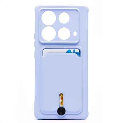 Чехол-накладка для Infinix Note 40 5G (светло-фиолетовый) - SC304 с картхолдером