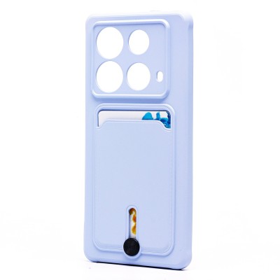 Чехол-накладка для Infinix Note 40 5G (светло-фиолетовый) - SC304 с картхолдером Чехол-накладка для Infinix Note 40 5G (светло-фиолетовый) - SC304 с картхолдером