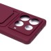 Чехол-накладка для Infinix Note 40 (бордовый) - SC304 с картхолдером Чехол-накладка для Infinix Note 40 (бордовый) - SC304 с картхолдером