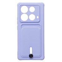 Чехол-накладка для Infinix Note 40 (светло-фиолетовый) - SC304 с картхолдером Чехол-накладка для Infinix Note 40 (светло-фиолетовый) - SC304 с картхолдером