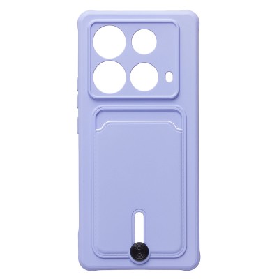 Чехол-накладка для Infinix Note 40 (светло-фиолетовый) - SC304 с картхолдером Чехол-накладка для Infinix Note 40 (светло-фиолетовый) - SC304 с картхолдером