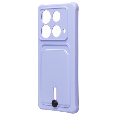 Чехол-накладка для Infinix Note 40 (светло-фиолетовый) - SC304 с картхолдером Чехол-накладка для Infinix Note 40 (светло-фиолетовый) - SC304 с картхолдером