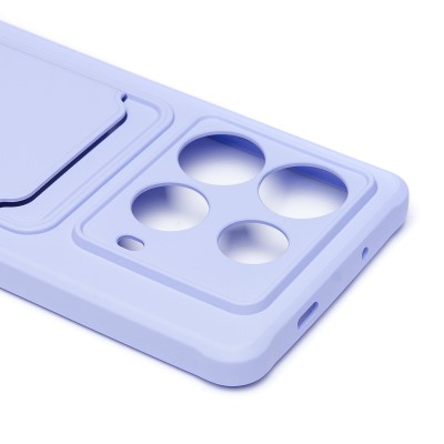 Чехол-накладка для Infinix Note 40 (светло-фиолетовый) - SC304 с картхолдером Чехол-накладка для Infinix Note 40 (светло-фиолетовый) - SC304 с картхолдером