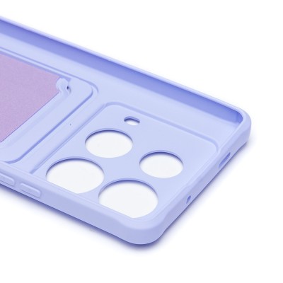 Чехол-накладка для Infinix Note 40 (светло-фиолетовый) - SC304 с картхолдером Чехол-накладка для Infinix Note 40 (светло-фиолетовый) - SC304 с картхолдером