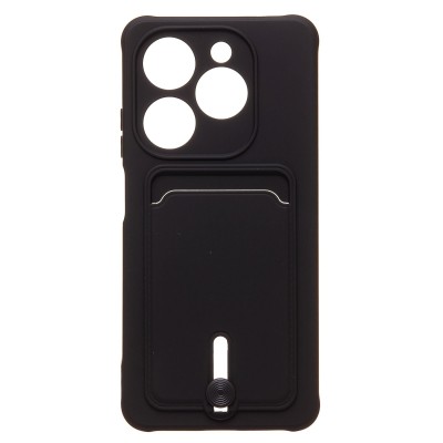 Чехол-накладка для Infinix Smart 8 (черный) - SC304 с картхолдером Чехол-накладка для Infinix Smart 8 (черный) - SC304 с картхолдером