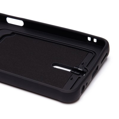 Чехол-накладка для Infinix Smart 8 (черный) - SC304 с картхолдером