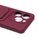 Чехол-накладка для Infinix Smart 8 (бордовый) - SC304 с картхолдером
