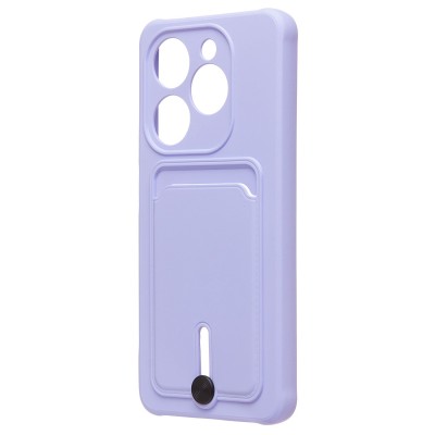 Чехол-накладка для Infinix Smart 8 (светло-фиолетовый) - SC304 с картхолдером