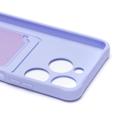 Чехол-накладка для Infinix Smart 8 (светло-фиолетовый) - SC304 с картхолдером