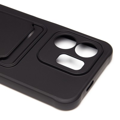 Чехол-накладка для Infinix Smart 9 4G (черный) - SC304 с картхолдером