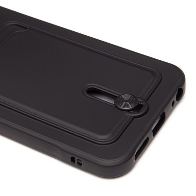 Чехол-накладка для Infinix Smart 9 4G (черный) - SC304 с картхолдером