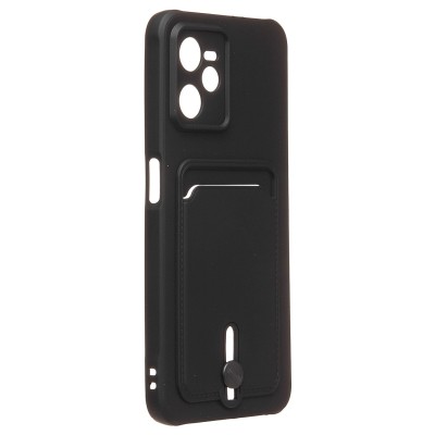 Чехол-накладка для OPPO realme C35 (черный) - SC304 с картхолдером