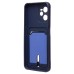 Чехол-накладка для OPPO realme C35 (темно-синий) - SC304 с картхолдером