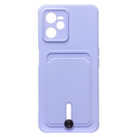 Чехол-накладка для OPPO realme C35 (темно-фиолетовый) - SC304 с картхолдером