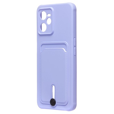 Чехол-накладка для OPPO realme C35 (темно-фиолетовый) - SC304 с картхолдером