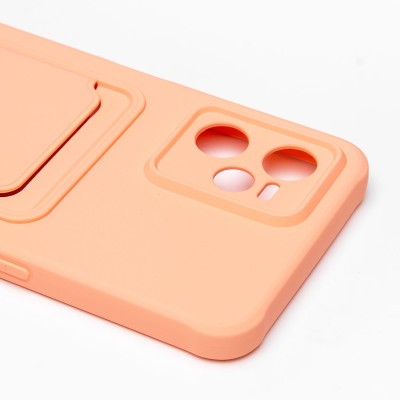 Чехол-накладка для OPPO realme C35 (розовый) - SC304 с картхолдером