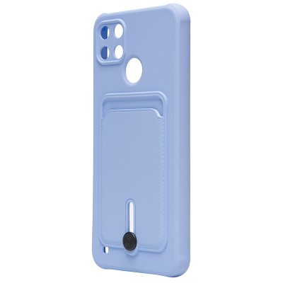 Чехол-накладка для Realme C21Y/C25Y (светло-фиолетовый) - SC304 с картхолдером