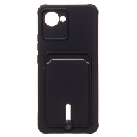 Чехол-накладка для Realme C30 (черный) - SC304 с картхолдером Чехол-накладка для Realme C30 (черный) - SC304 с картхолдером