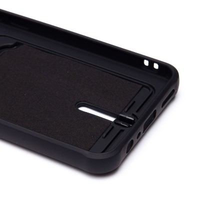 Чехол-накладка для Realme C30 (черный) - SC304 с картхолдером