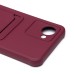 Чехол-накладка для Realme C30 (бордовый) - SC304 с картхолдером