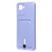 Чехол-накладка для Realme C30 (темно-фиолетовый) - SC304 с картхолдером