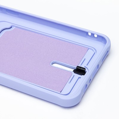 Чехол-накладка для Realme C30 (темно-фиолетовый) - SC304 с картхолдером